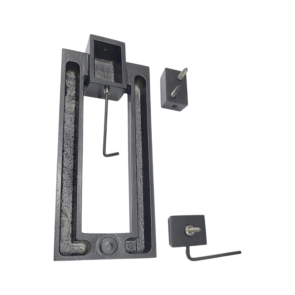 Modern Rectangle Door Knocker Black Cast aluminum 7"