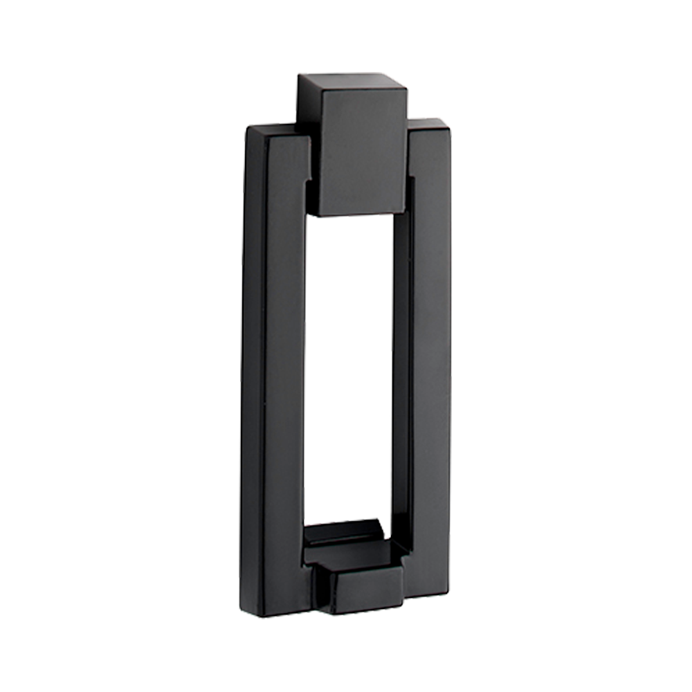 Modern Rectangle Door Knocker Black Cast aluminum 7"