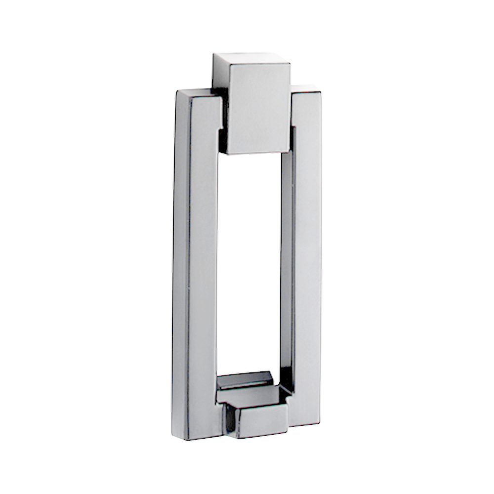Modern Rectangle Door Knocker Satin Nickel Cast aluminum 7"