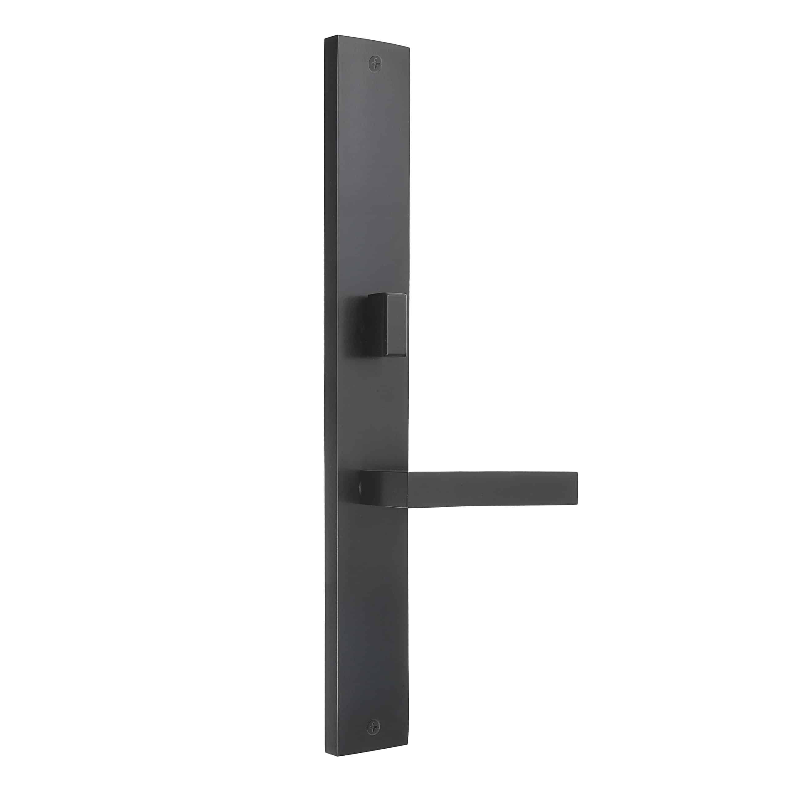 Multi point lock trim set Brass 16″x2″ Lucca Black