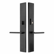 Multi point lock trim set Brass 11"x2" Milano Small Black Matte