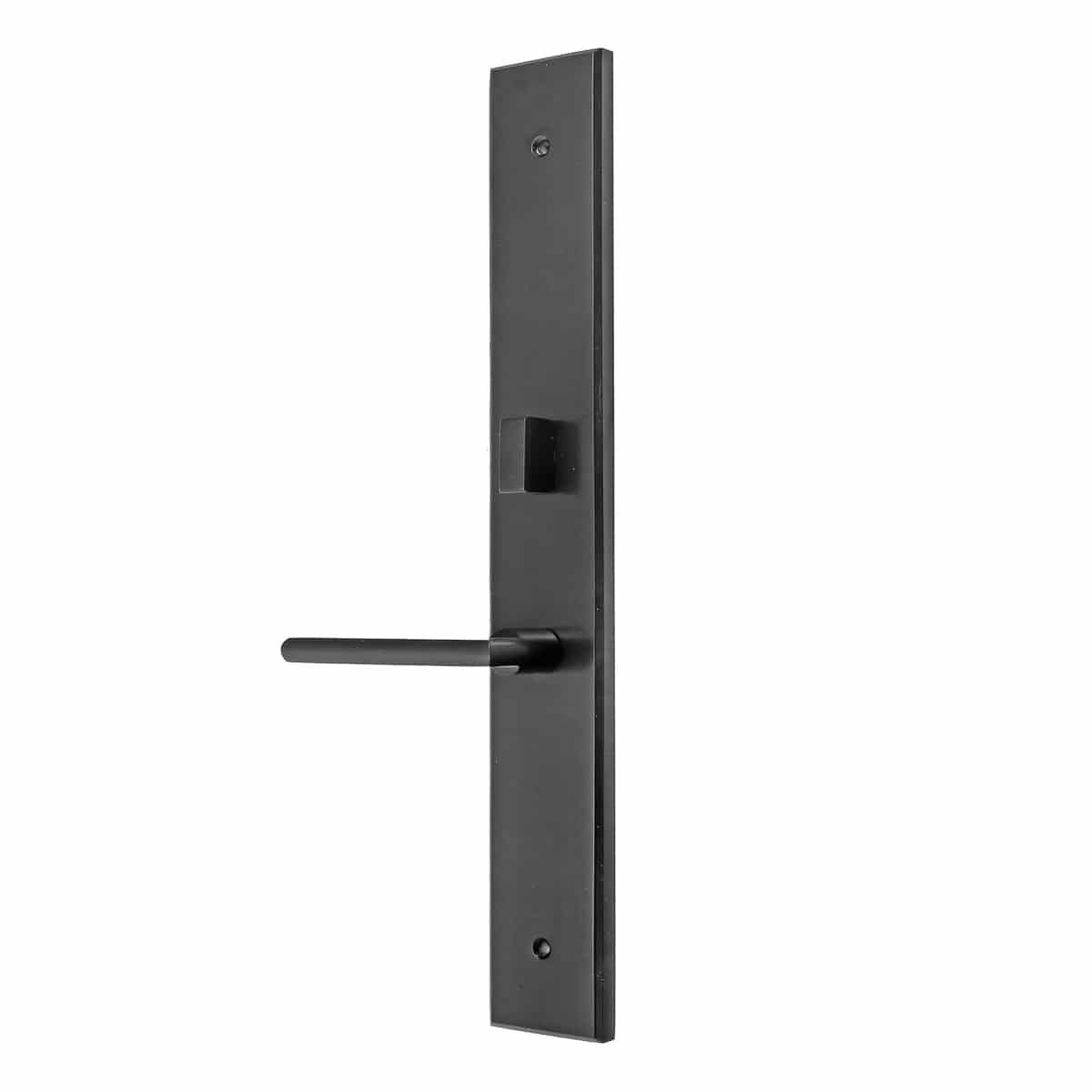 Multi point lock trim set Brass 11"x2" Milano Small Black Matte