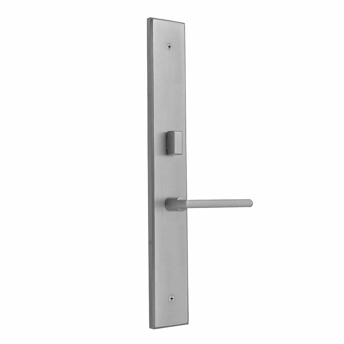 Multi point lock trim set Brass 11"x2" Milano Small Satin Nickel