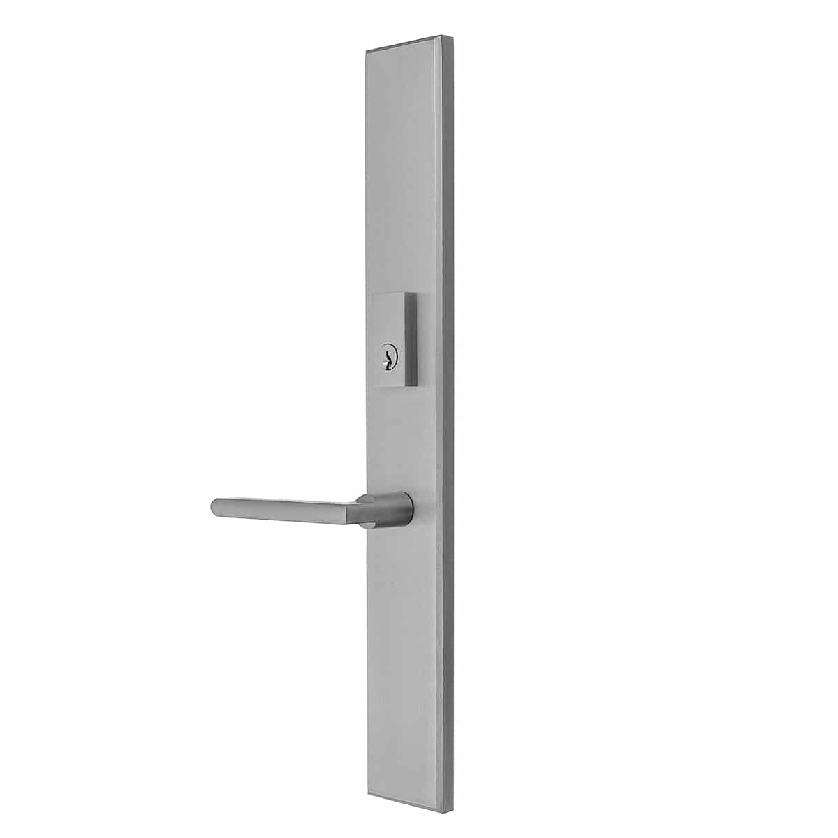 Multi point lock trim set Brass 18"x2.5" Milano Satin Nickel