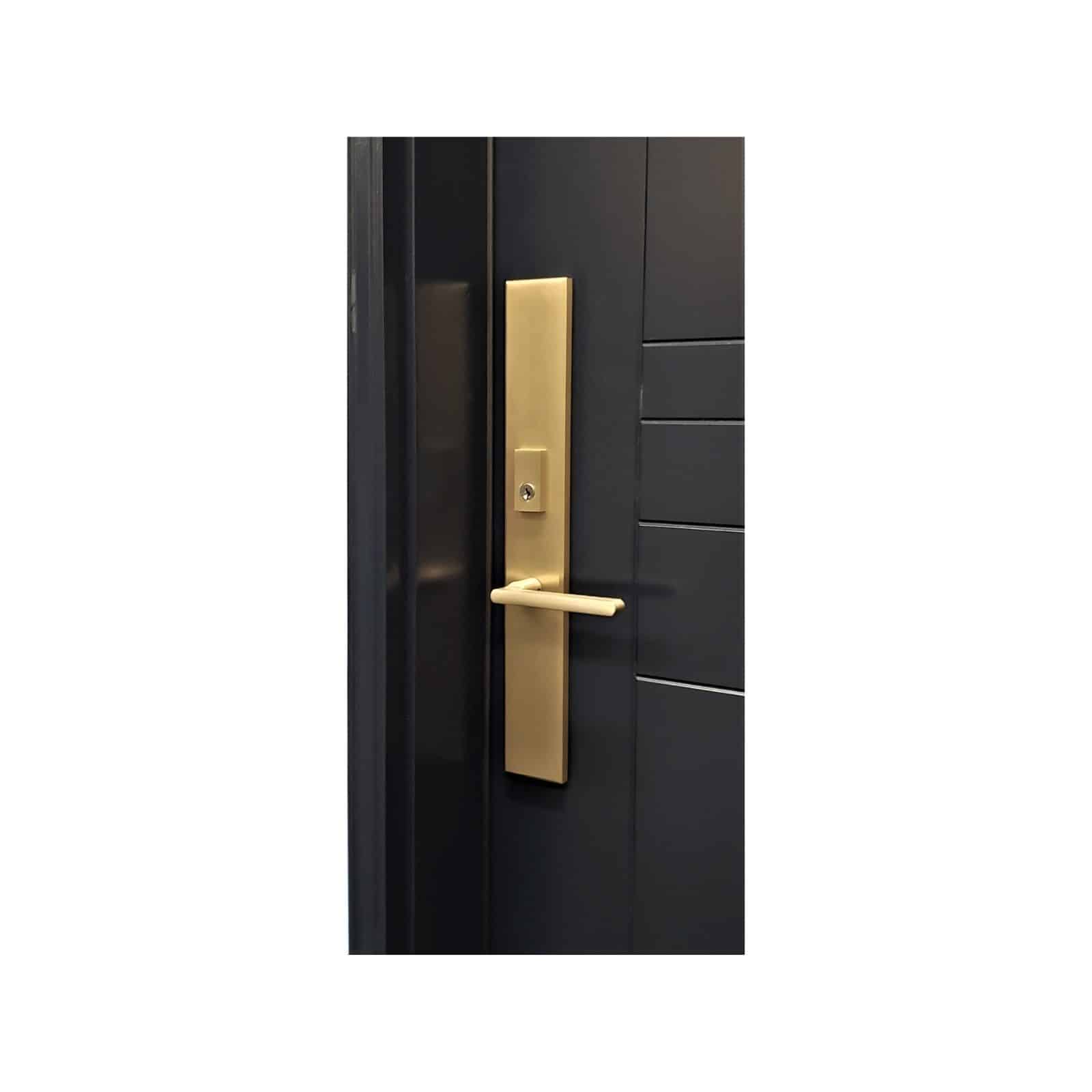 Multi point lock trim set Brass 18″x2.5″ Milano Satin Brass