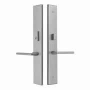 Multi point lock trim set Brass 18"x2.5" Milano Satin Nickel