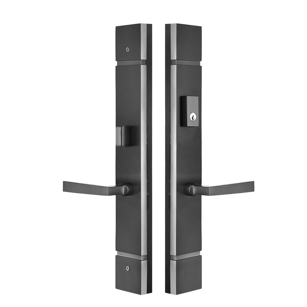 Multi point lock Trim set Brass 18"x2.5" Verona Black Matte