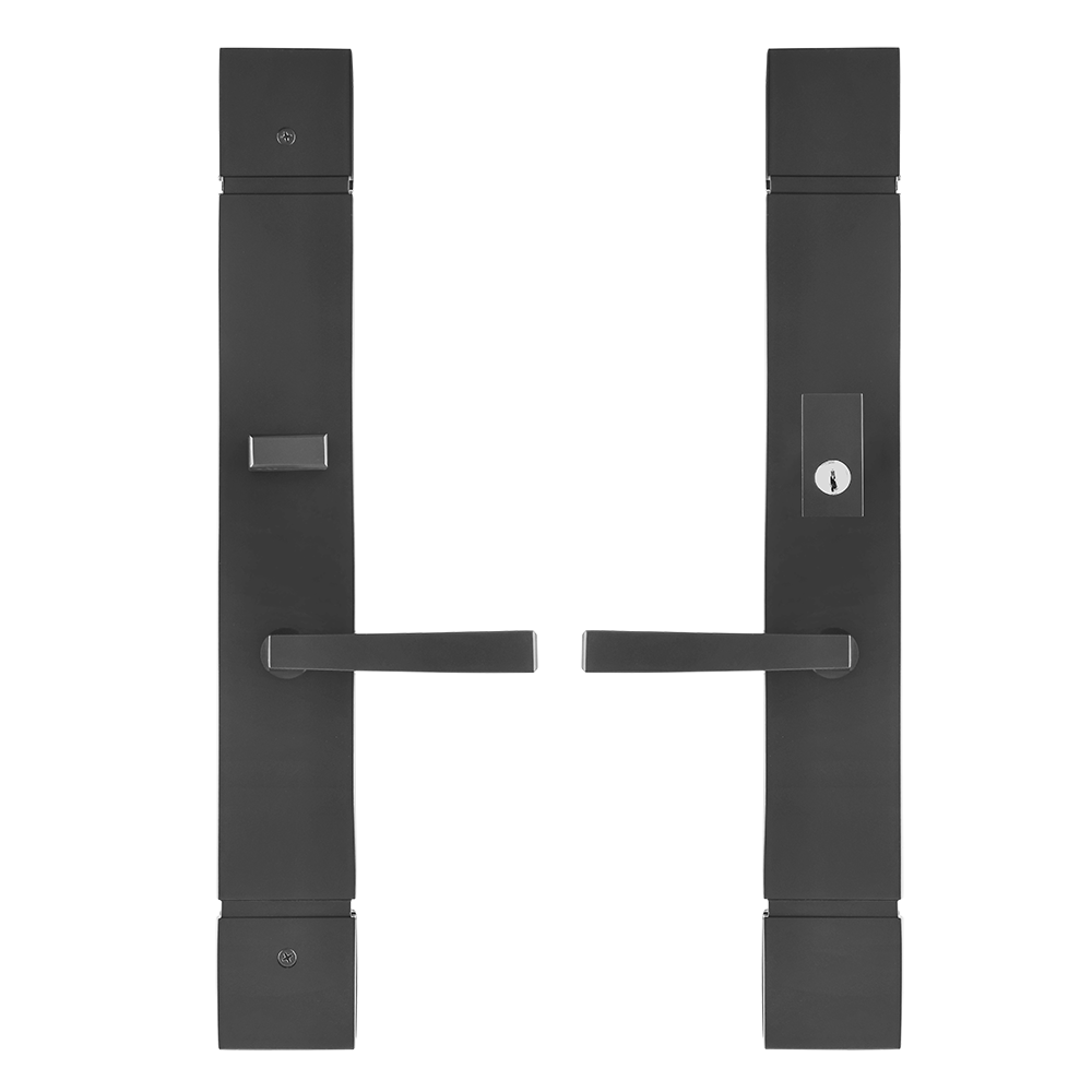 Multi point lock Trim set Brass 18"x2.5" Verona Black Matte