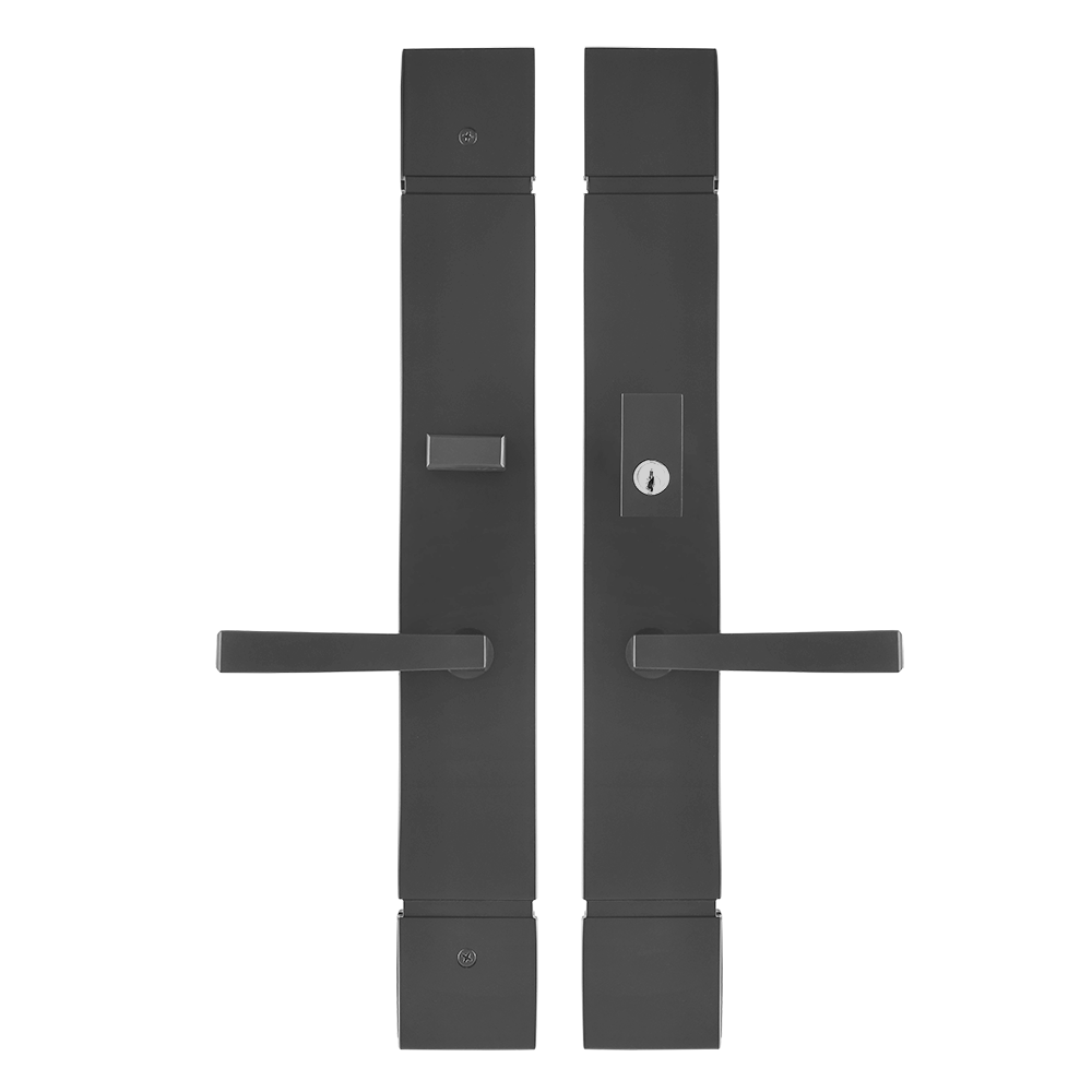 Multi point lock Trim set Brass 18"x2.5" Verona Black Matte