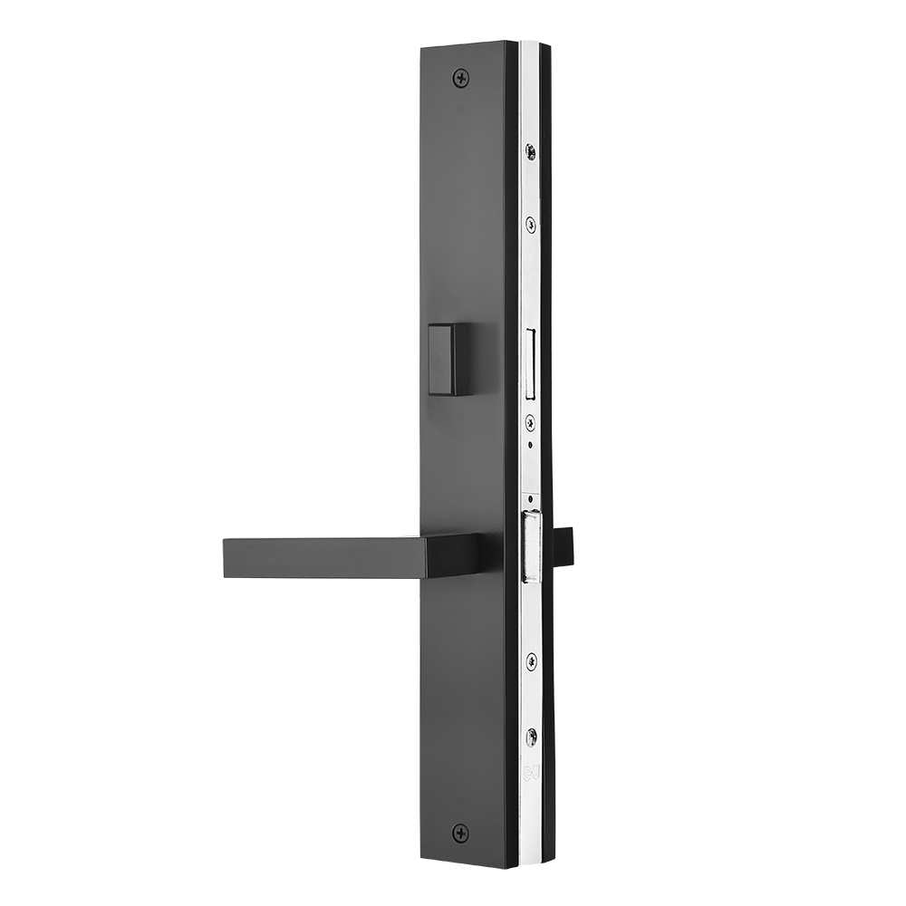 Multi point lock trim set Brass 16″x2″ Lucca Black