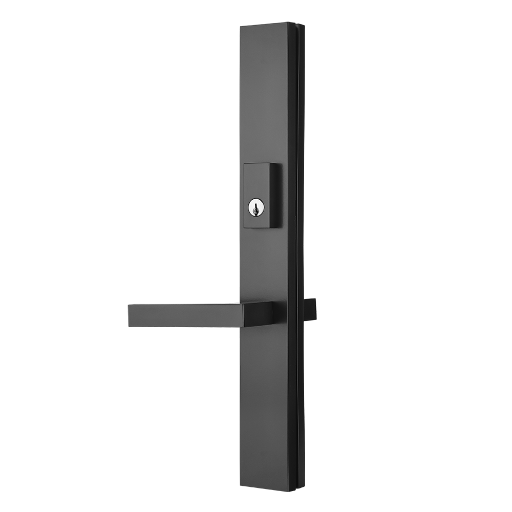 Multi point lock trim set Brass 16″x2″ Lucca Black