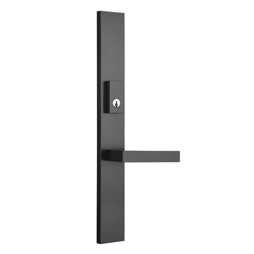 Multi point lock trim set Brass 16″x2″ Lucca Black