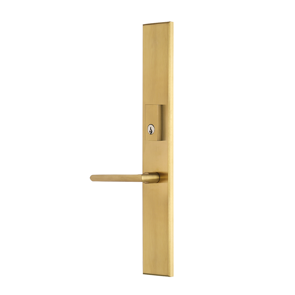Multi point lock trim set Brass 18″x2.5″ Milano Satin Gold