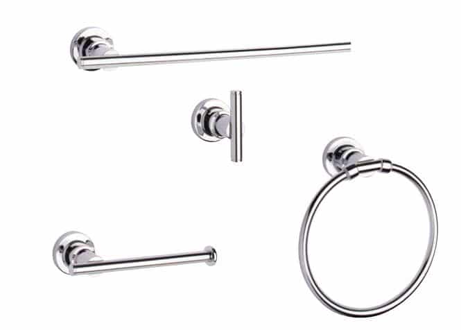 Patère simple Taymor Northern Lights en chrome poli