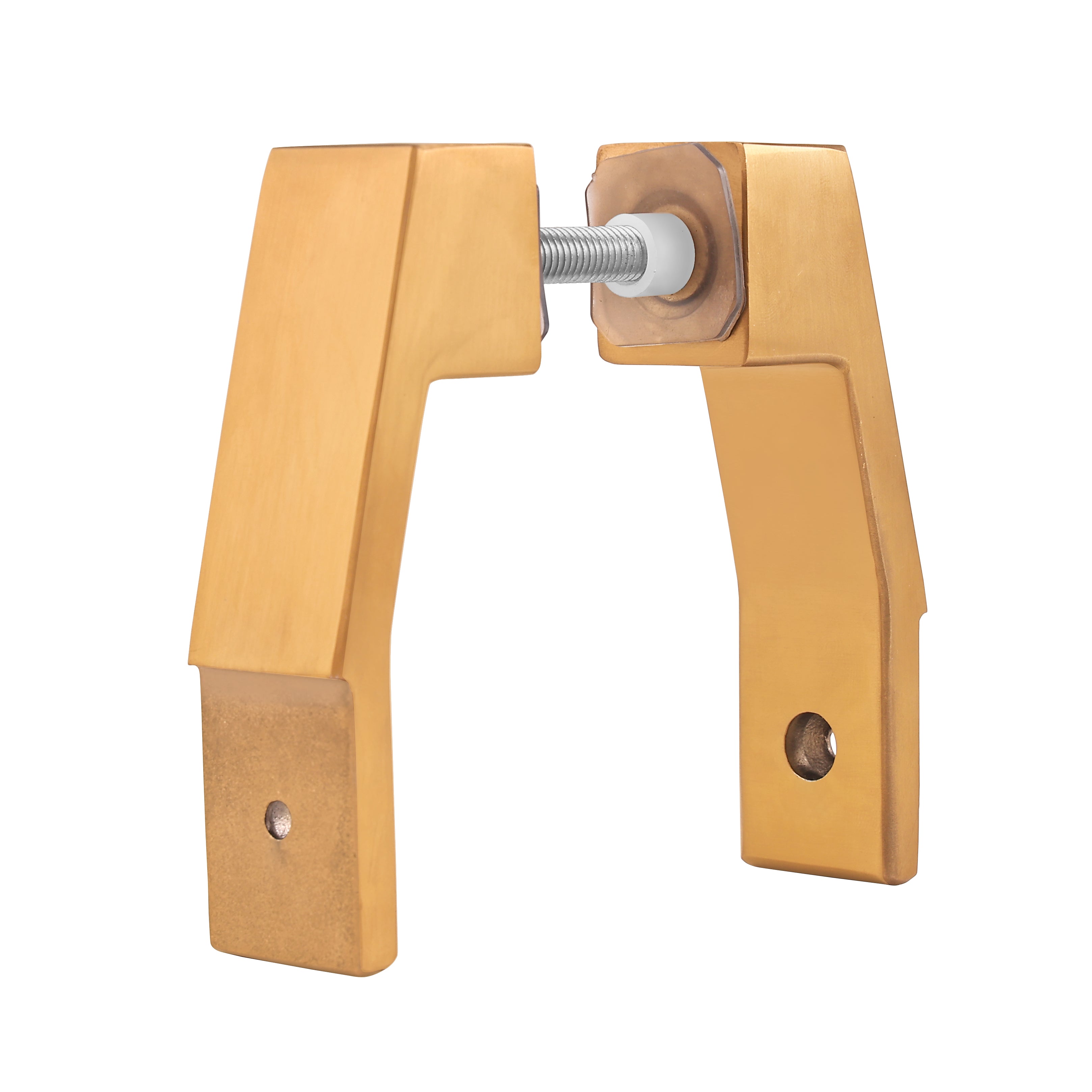 Offset Mount Mid-Post Attachment – for Rectangle Ladder Pulls Stainless Steel 304 PVD Gold (2pairs)
