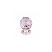 Pink Crystal Knob 1-1/8 Inch