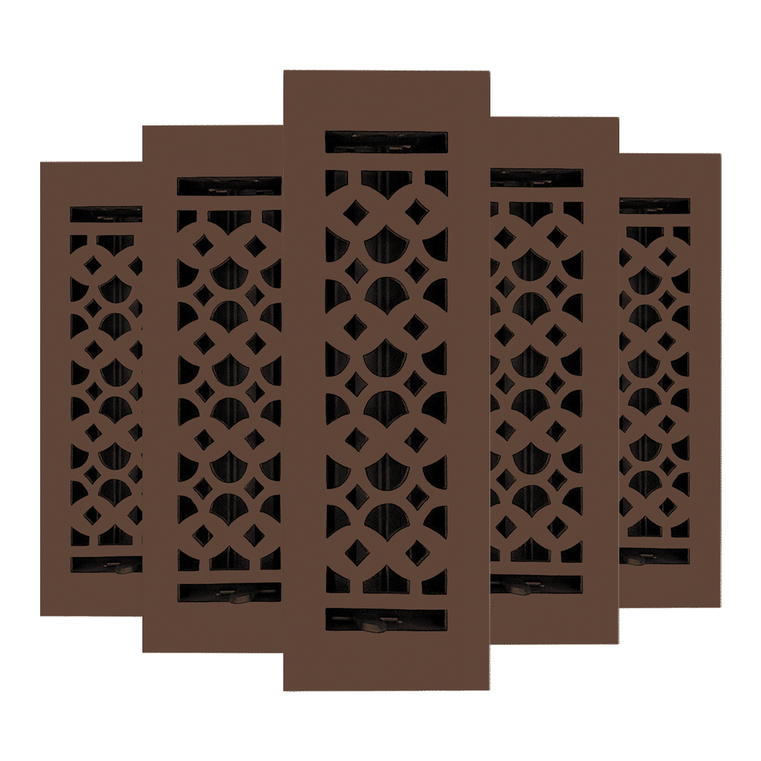 Registre de plancher en fonte d'aluminium, dimensions 3″ x 10″, VR100, paquet de 5