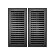 Registre de sol en fonte d'aluminium, dimensions 4" x 10", VR102, paquet de 2