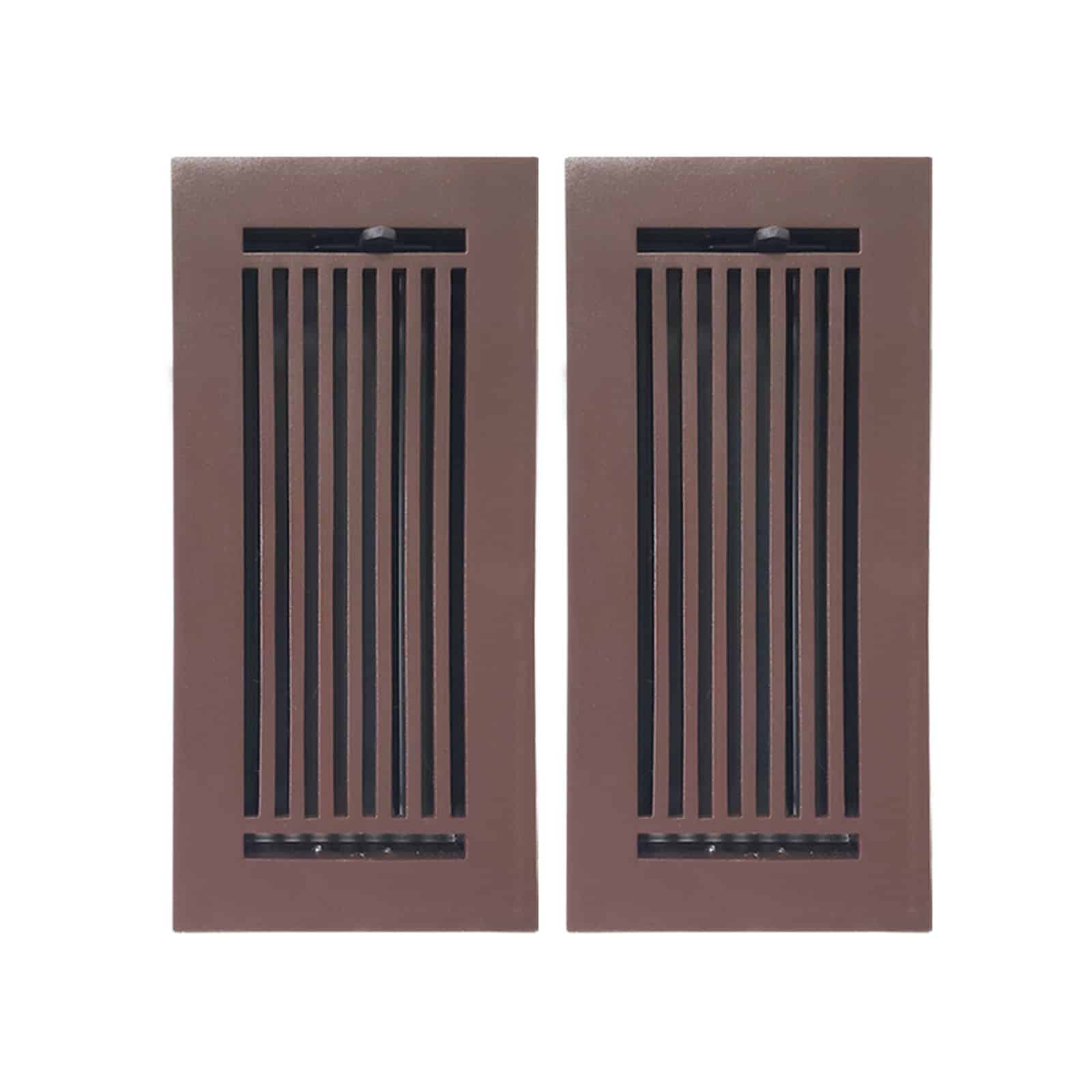 Cast Aluminum Floor Register Size 4" X 10" VR109 Pack of 2