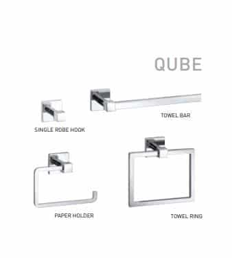 Taymor Qube Paper Holder Polished Chrome