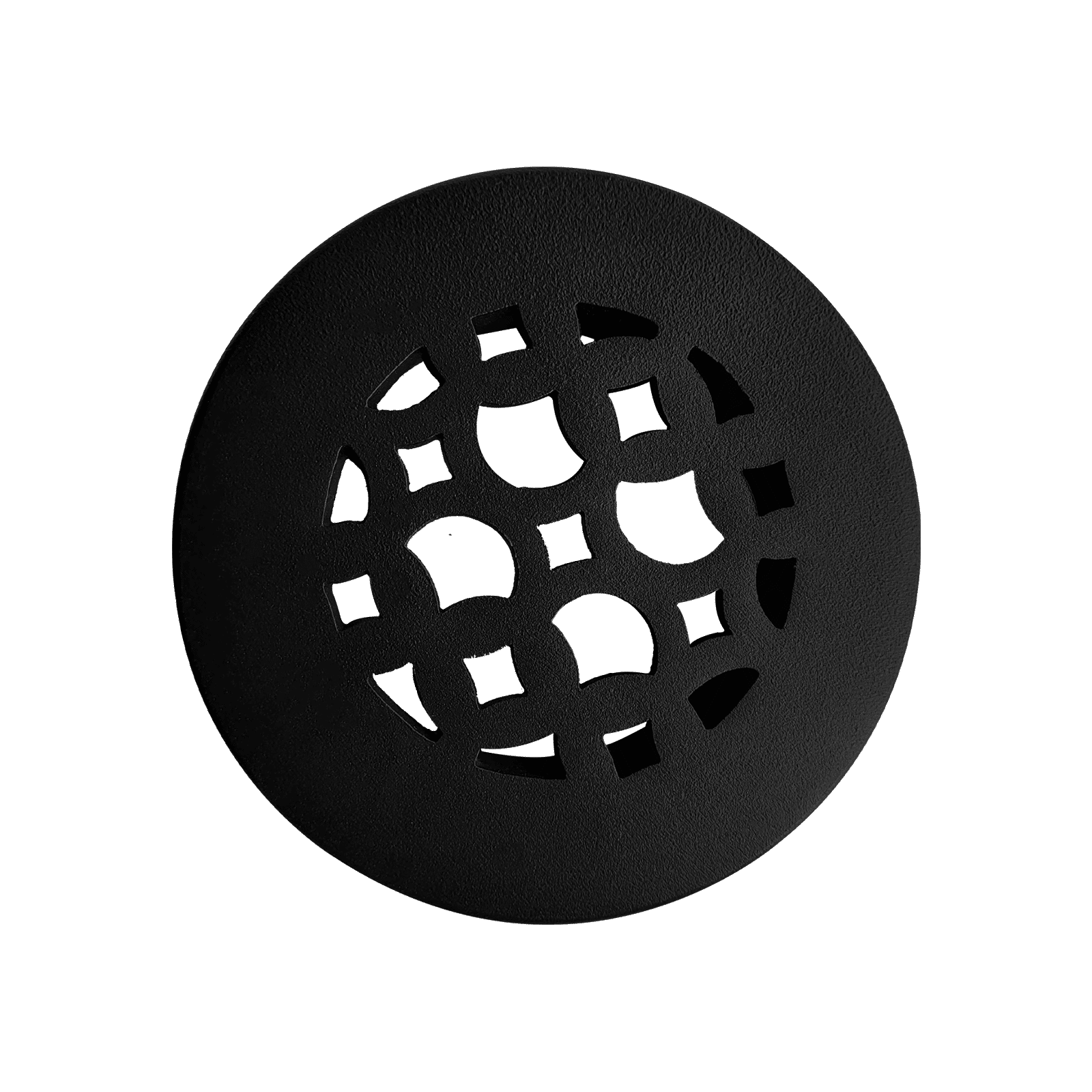 Round Air Vent Duct Grille 4" Top Faceplate Size 5.5″ HVAC Decorative Duct Cover Cast Aluminum Powder Coated Re-Paintable for Walls, Ceilings, And Floors Without Damper – Tudor Mushroom Design (VR 100)