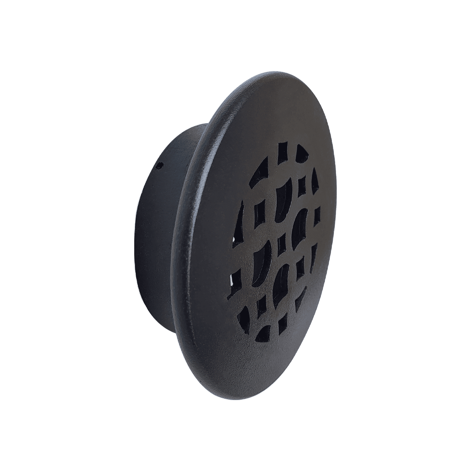Round Air Vent Duct Grille 4" Top Faceplate Size 5.5″ HVAC Decorative Duct Cover Cast Aluminum Powder Coated Re-Paintable for Walls, Ceilings, And Floors Without Damper – Tudor Mushroom Design (VR 100)