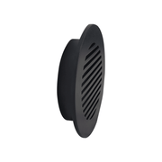 Round Air Vent Duct Grille 6″ Top Faceplate Size 7.5″ HVAC Decorative Duct Cover Cast Aluminum Powder Coated Re-Paintable for Walls, Ceilings, And Floors Without Damper – Modern Linear Design (VR 109)