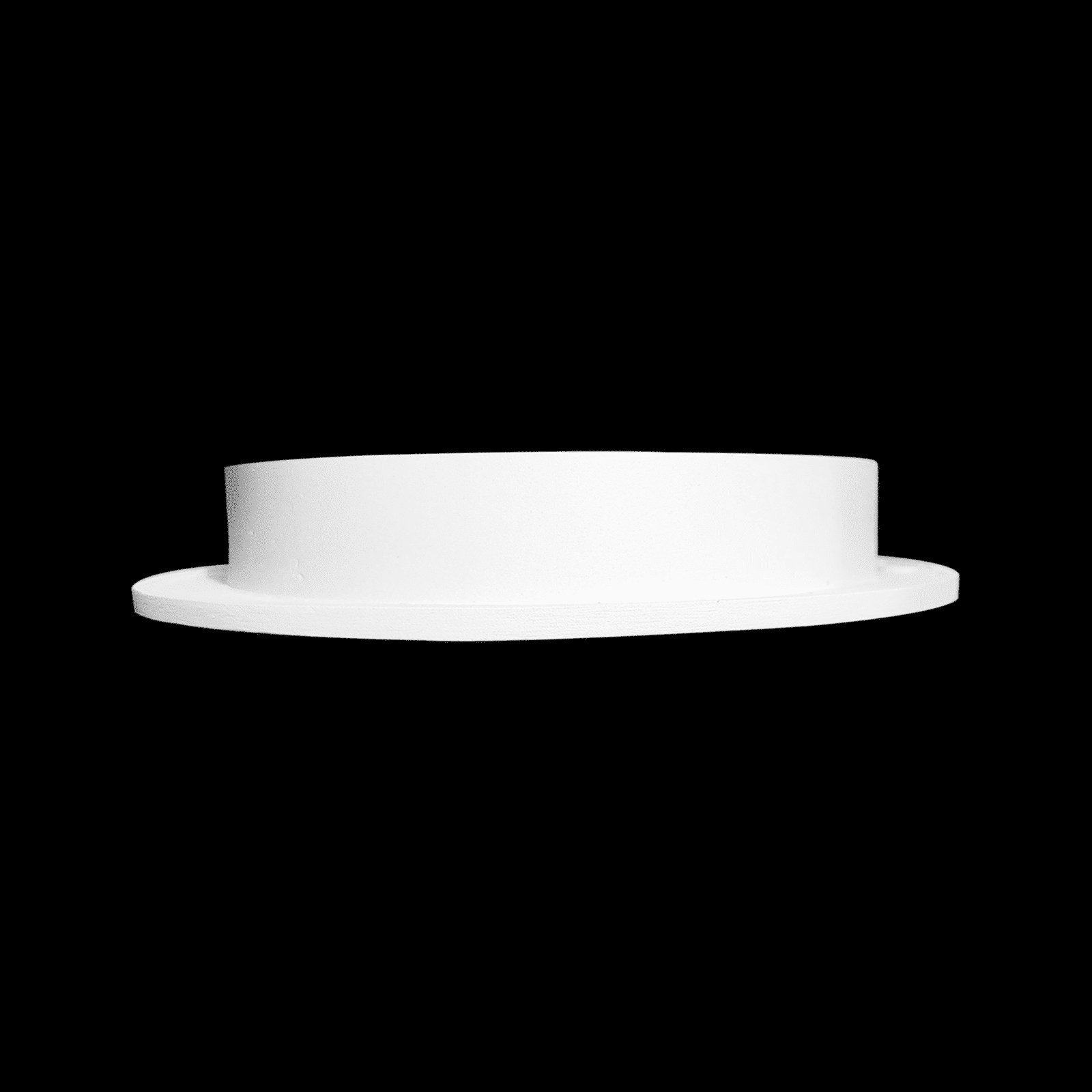 Round Air Vent Duct Grille 6″ Top Faceplate Size 7.5″ HVAC Decorative Duct Cover Cast Aluminum Powder Coated Re-Paintable for Walls, Ceilings, And Floors Without Damper – Modern Linear Design (VR 109)
