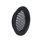 Round Air Vent Duct Grille 8″ Top Faceplate Size 9.65″ HVAC Decorative Duct Cover Cast Aluminum Powder Coated Re-Paintable for Walls, Ceilings, And Floors Without Damper – Modern Linear Design (VR 109)