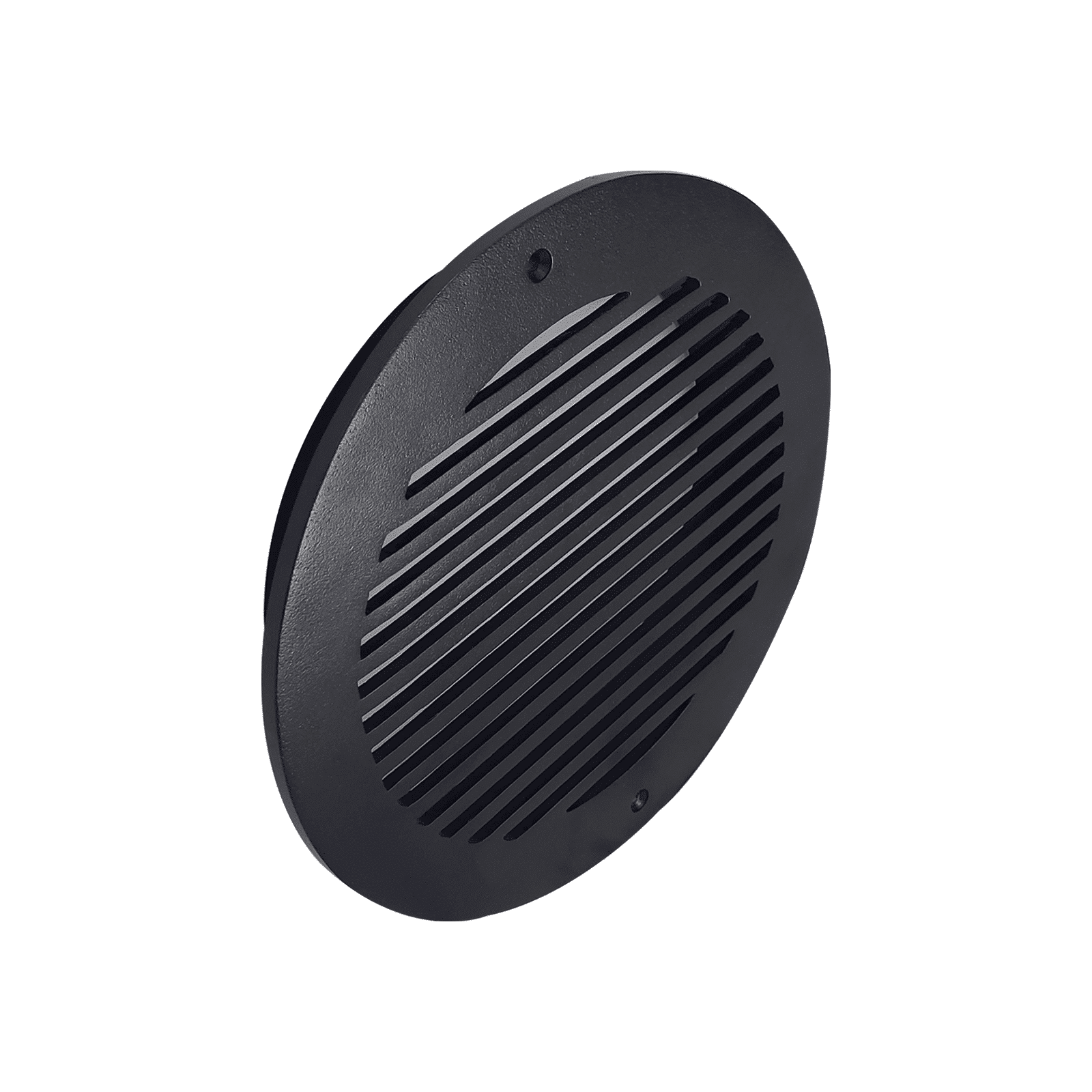 Round Air Vent Duct Grille 8″ Top Faceplate Size 9.65″ HVAC Decorative Duct Cover Cast Aluminum Powder Coated Re-Paintable for Walls, Ceilings, And Floors Without Damper – Modern Linear Design (VR 109)