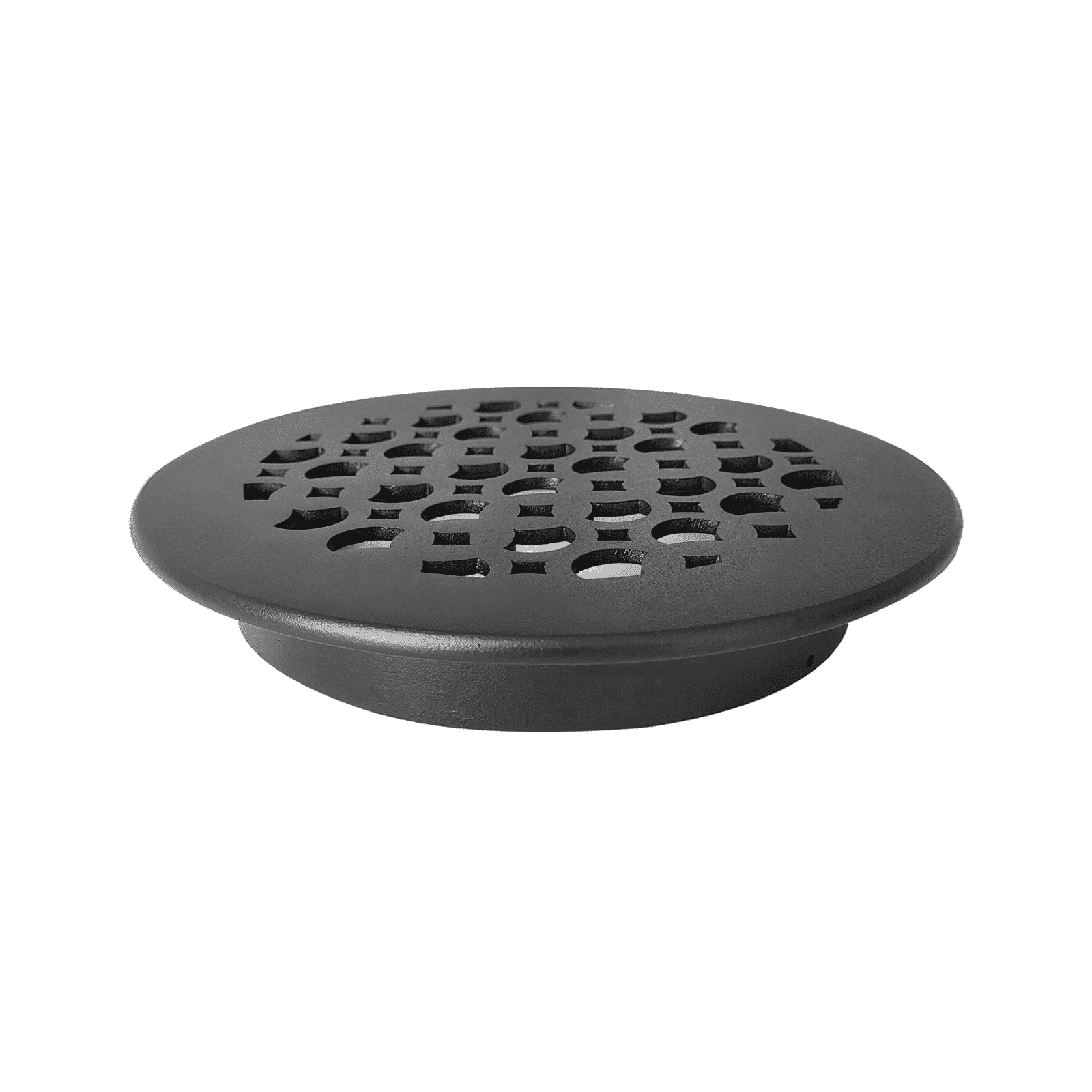 Round Air Vent Duct Grille 8" Top Faceplate Size 9.65" HVAC Decorative Duct Cover Cast Aluminum Powder Coated Re-Paintable for Walls, Ceilings, And Floors Without Damper – Tudor Mushroom design (VR 100)
