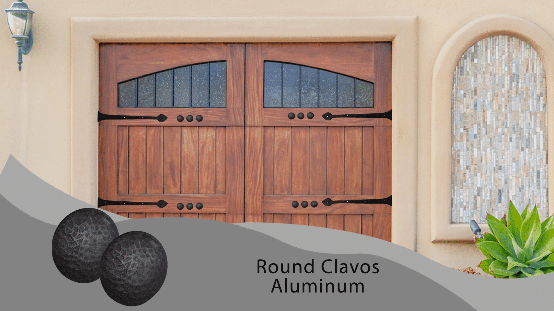 Clous décoratifs ronds Clavos - Aspect martelé en forme de dôme - pour portes, meubles, armoires et portails, clôtures de jardin et meubles rustiques