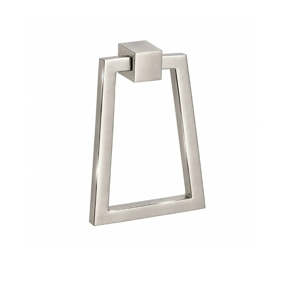 4" Solid Brass Cabinet Drop Ring Pull – Hanging Triangle Trapezoid Design