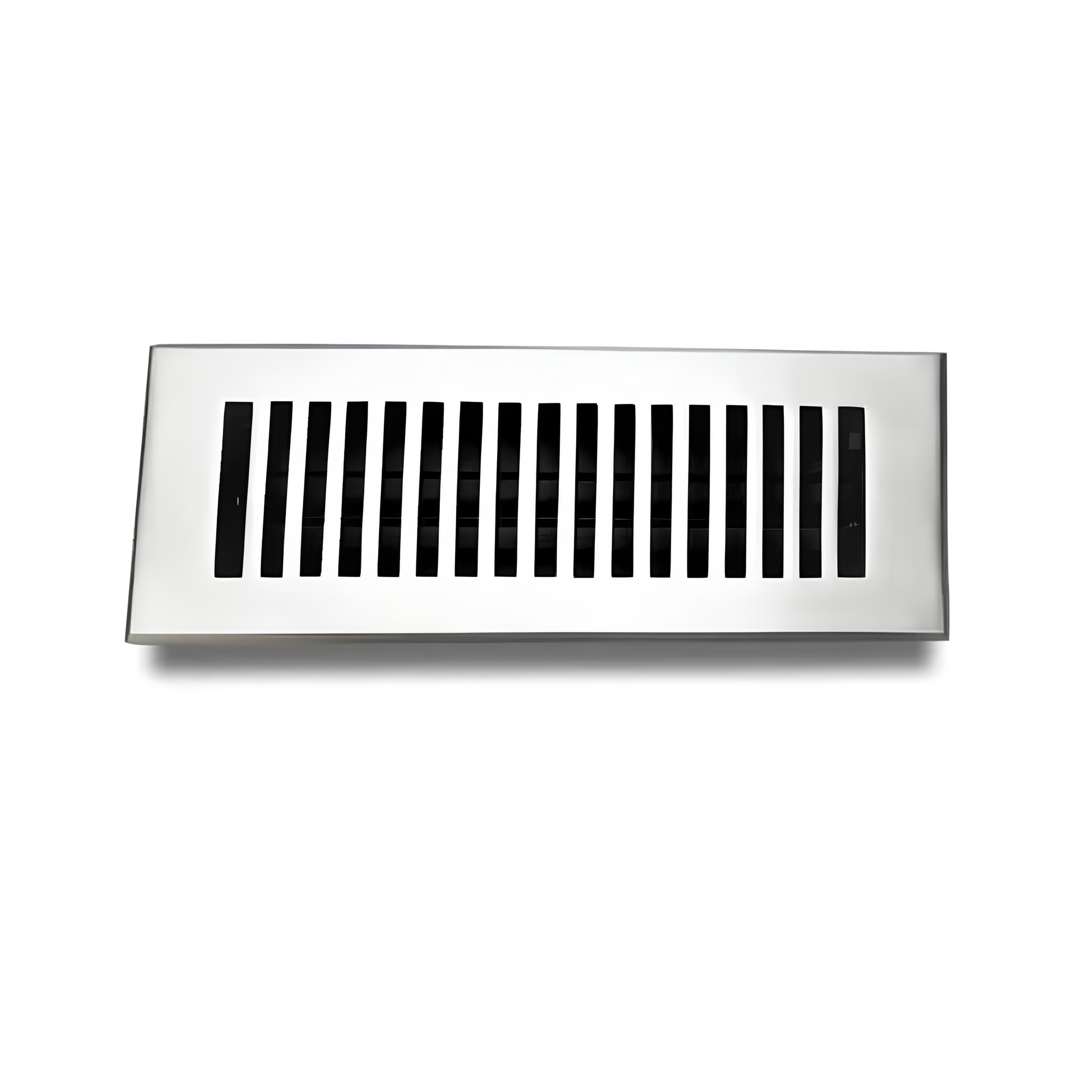 Rectangular air vent on a white background