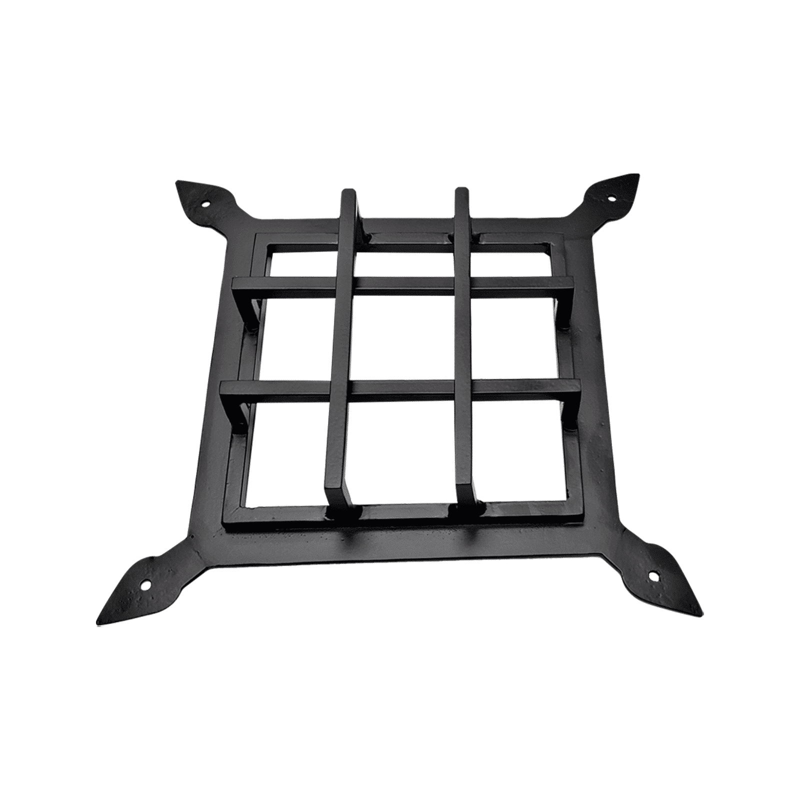 Speakeasy Grille Hand Forged,  Iron, Size: 10.5"x10.5" Nine Square Design 109