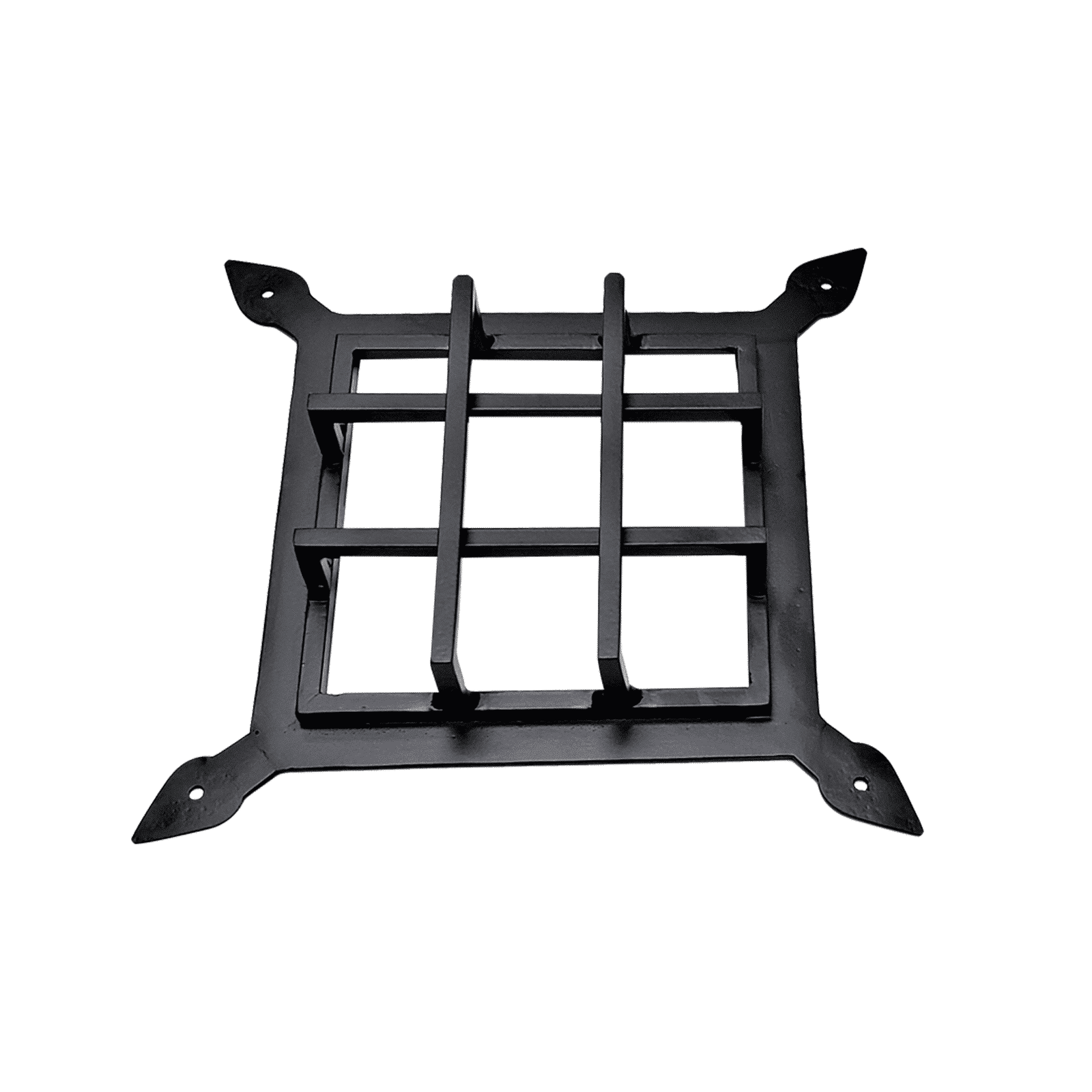 Speakeasy Grille Hand Forged,  Iron, Size: 10.5"x10.5" Nine Square Design 109