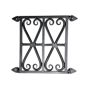 Speakeasy Grille Hand forged, Iron, Size 12"x10.5" Victorian Design 110