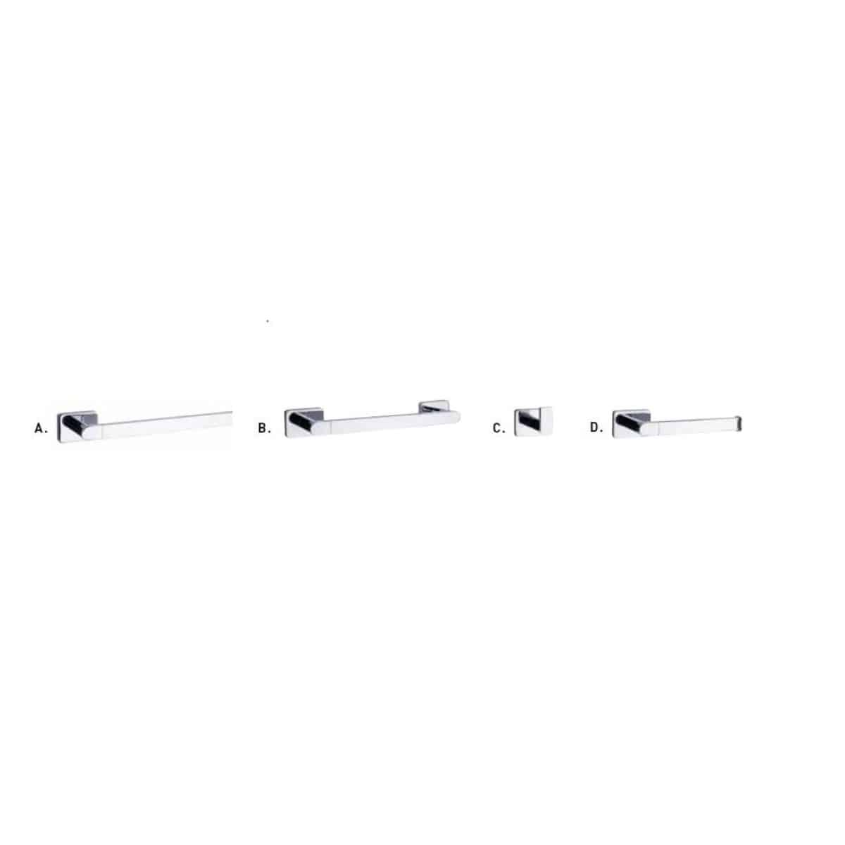 Patère simple Taymor Spellbound en chrome poli