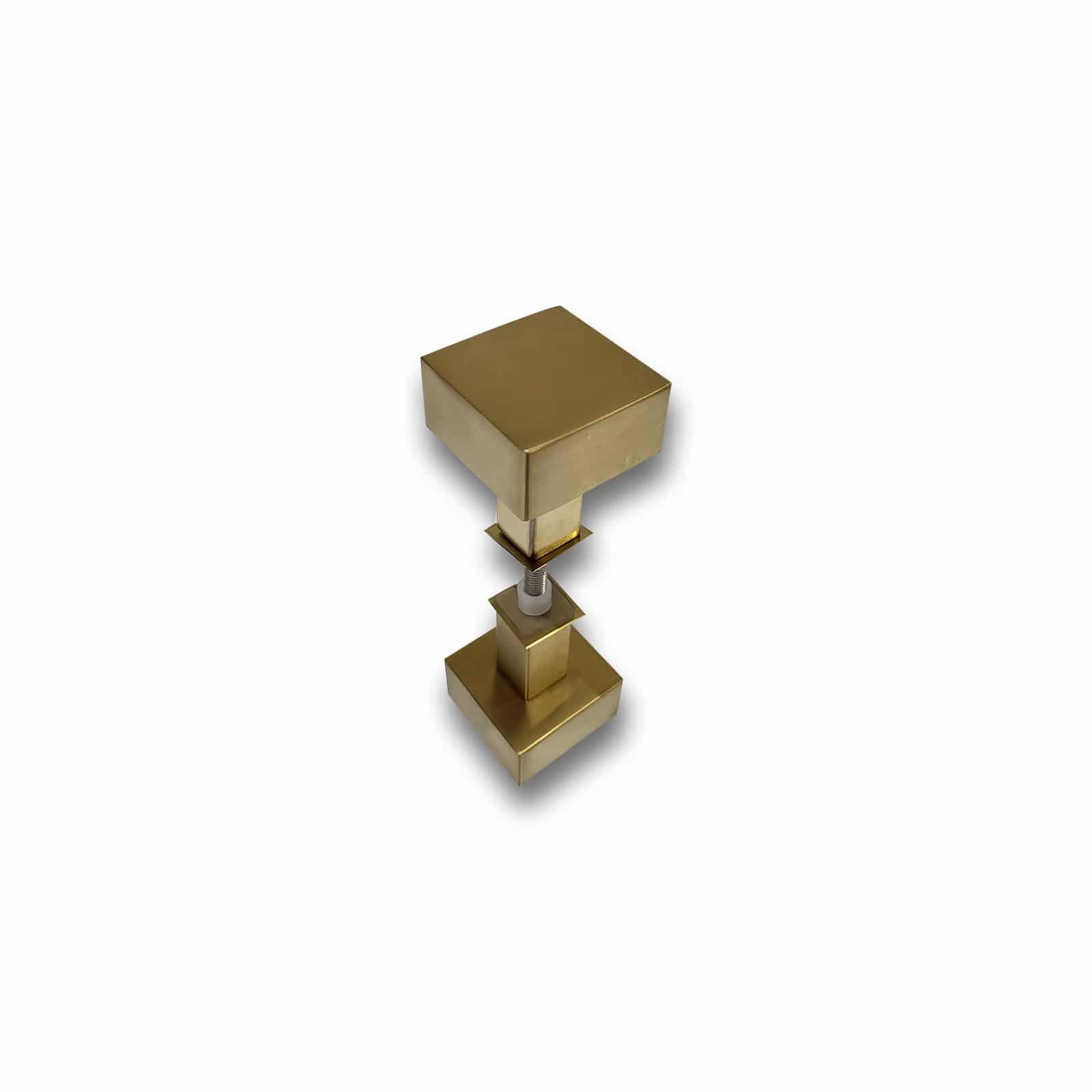 Door Knob Square 2” Stainless Steel, 304 Grade – Shower / Glass Door