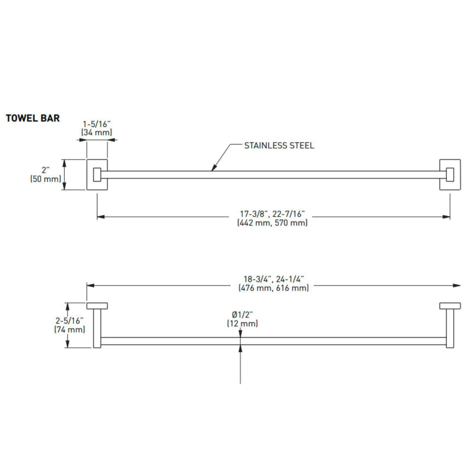 taymor arctic fox towel bar