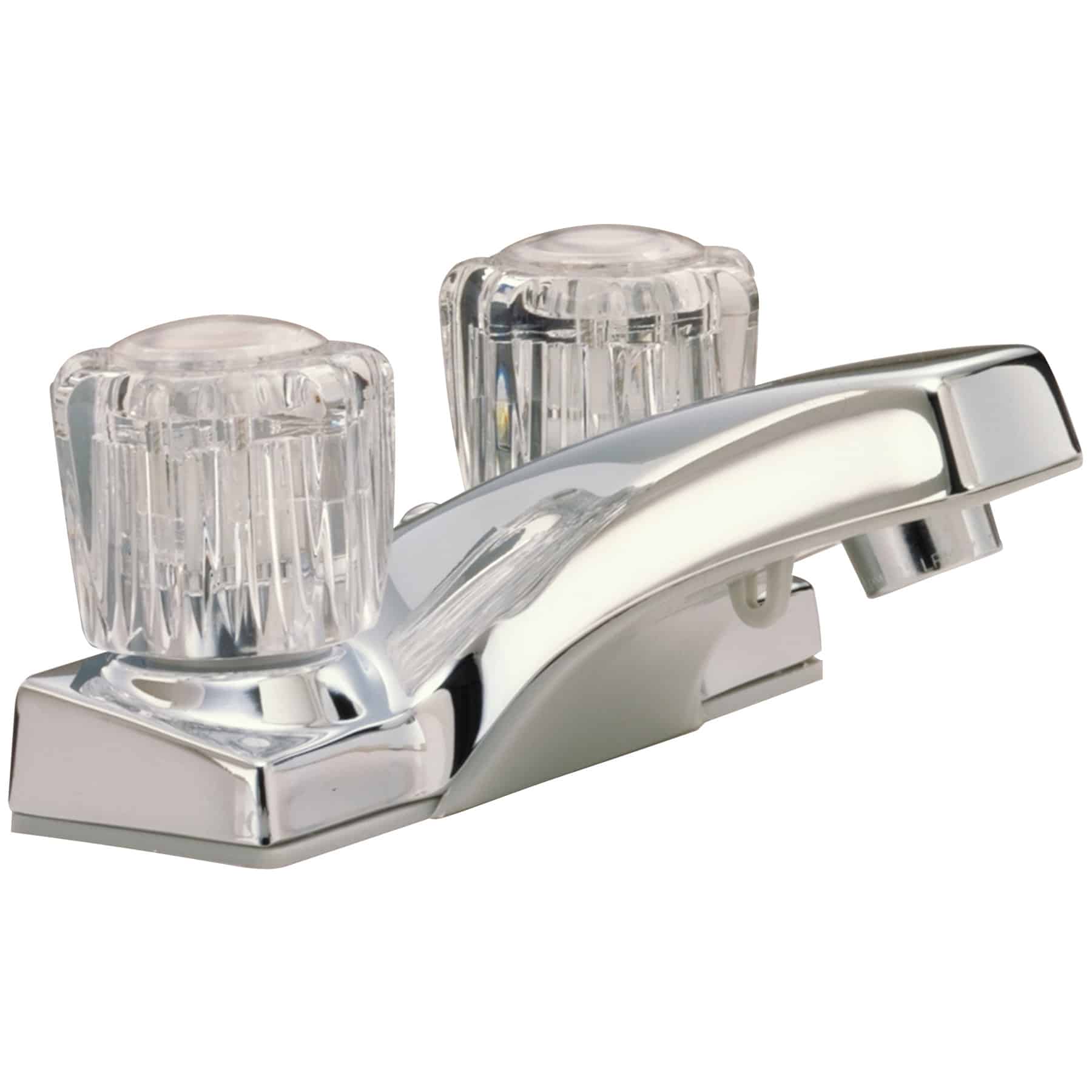 Taymor Sunglow 4" Two Acrylic Handles Lavatory Faucet Polished Chrome