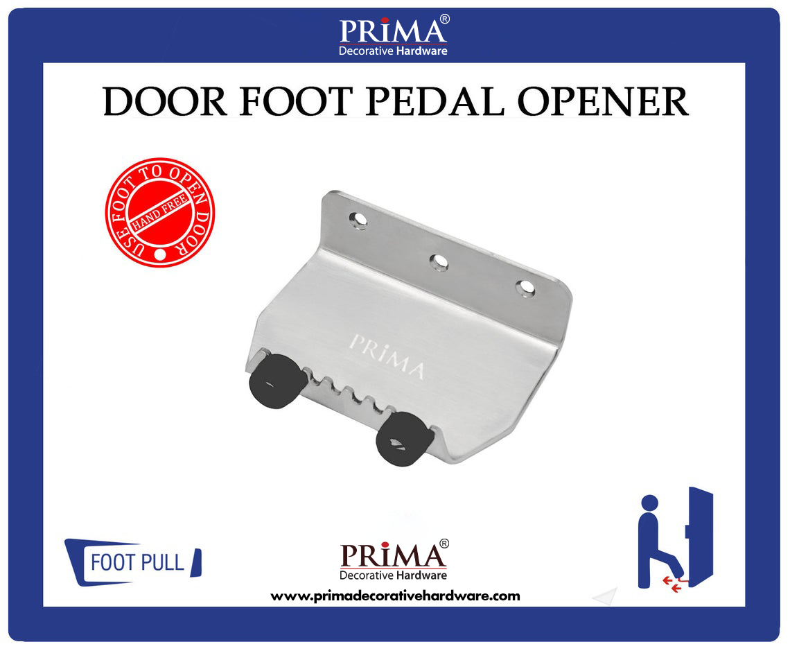 Hands-Free Foot-Operated Door Pull for Restaurants, Commercial Kitchens, and Public Restrooms – Aluminum Door Opener