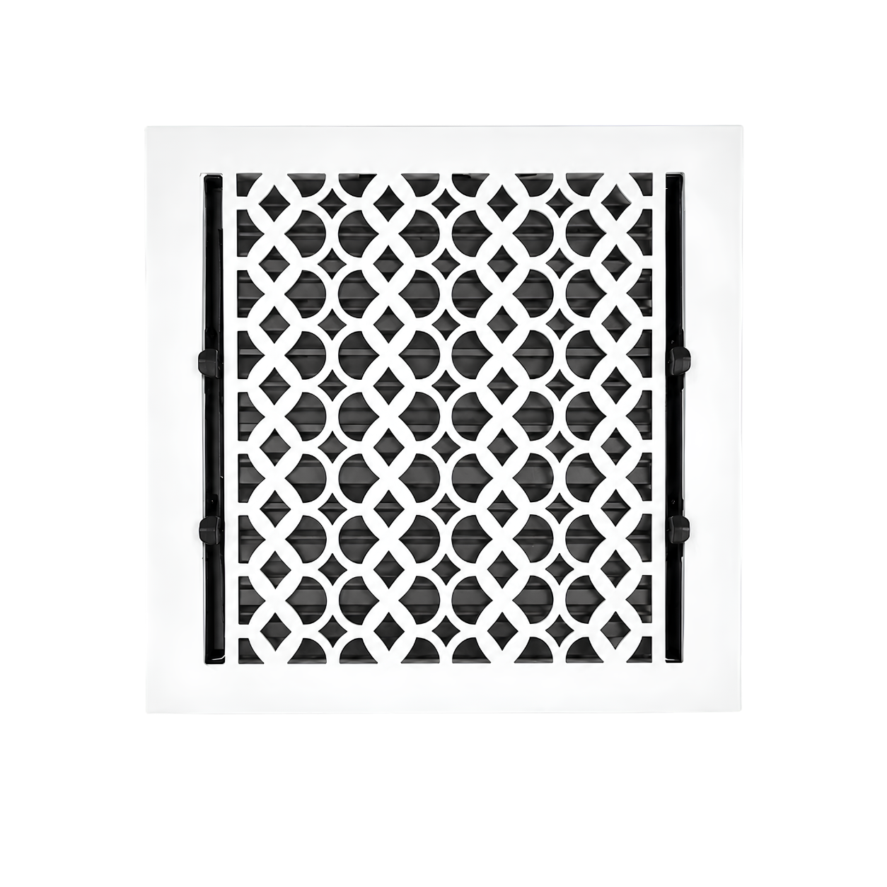 White color of floor register in a white background