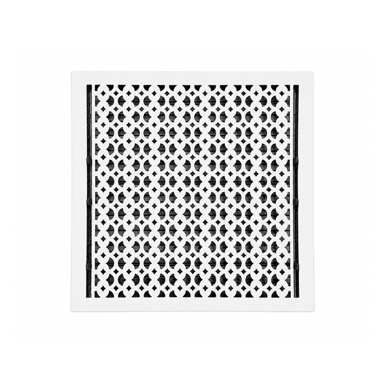 White color of floor register in a white background
