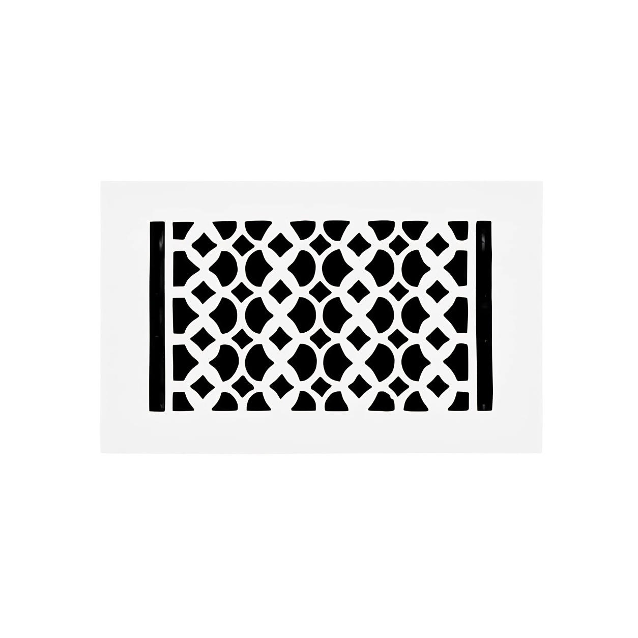 White color of floor register in a white background
