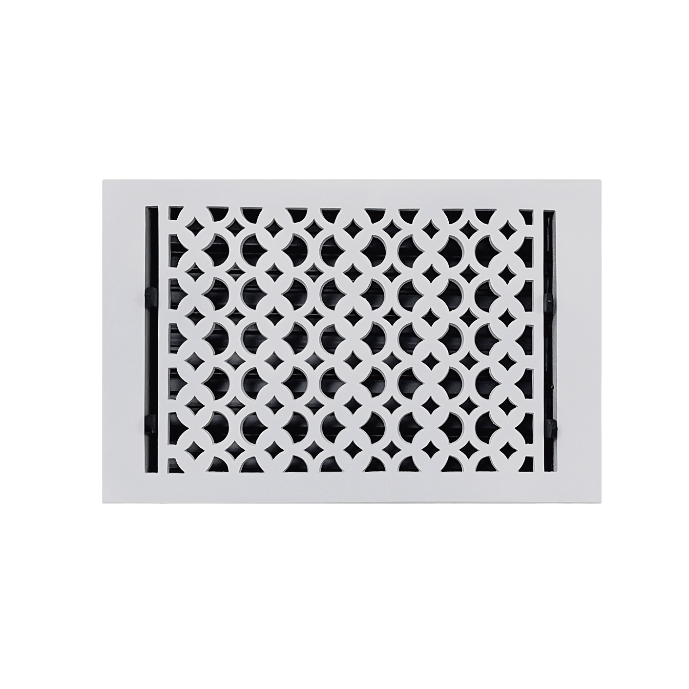Floor register white color in a white background

