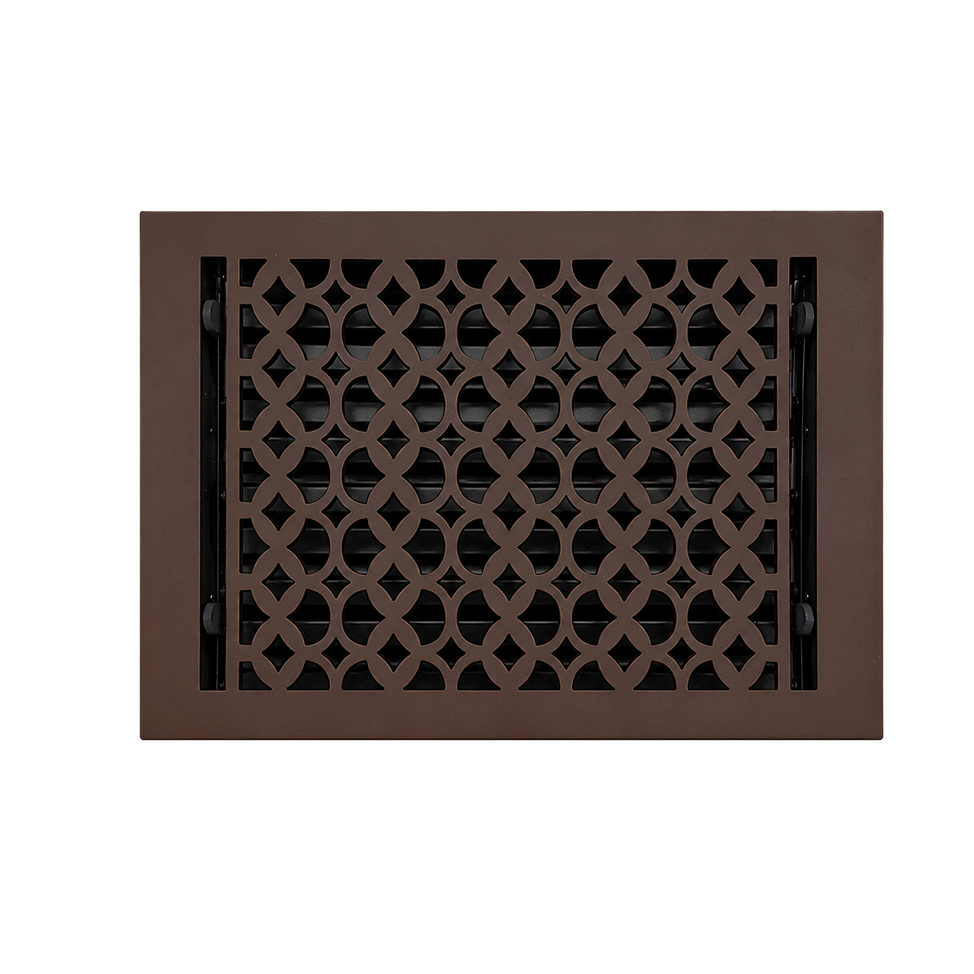 Floor register color brown in a white background
