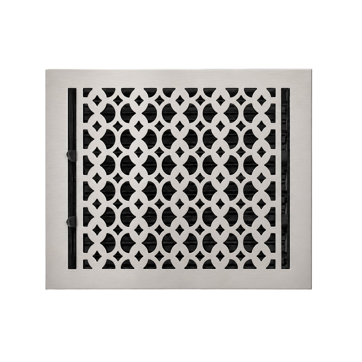 10" x 12" Floor Register Cast Aluminum with Damper, Tudor Mushroom Design Vent Cover VR100
