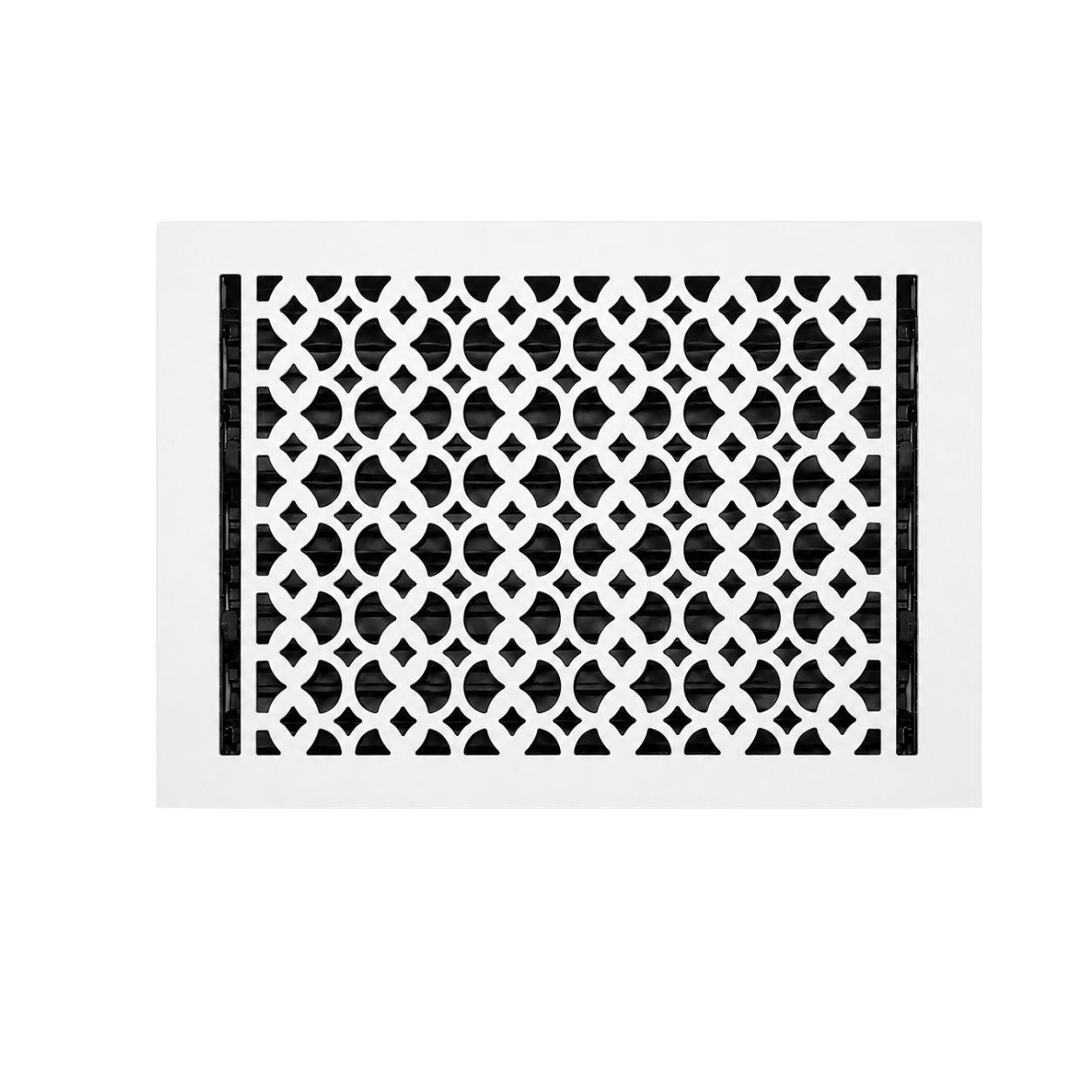 10" x 14" Floor Register Cast Aluminum with Damper, Tudor Mushroom Design Vent Cover VR100