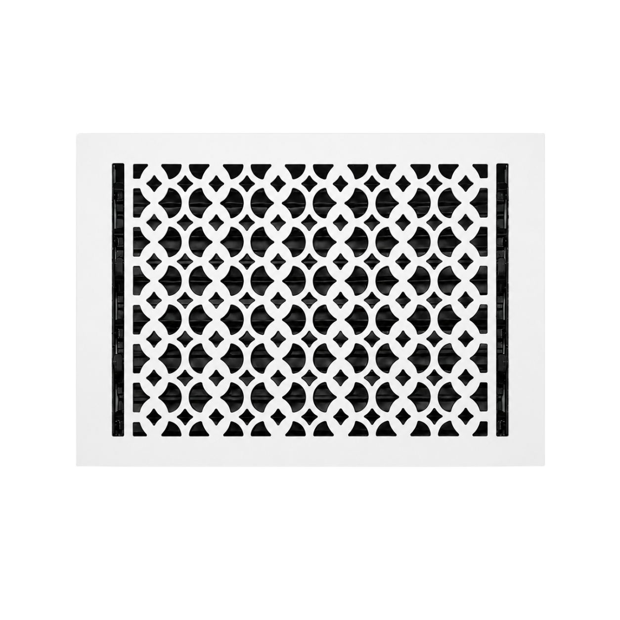 Cast Iron Floor Register 10" x 14” with Damper, Tudor Mushroom Design Vent Cover VR100